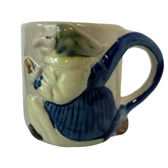 Vintage Lot Of 2 Cassandra Good Luck Kitchen Witch Coffee Mugs 1980s Halloween - Picture 2 of 13